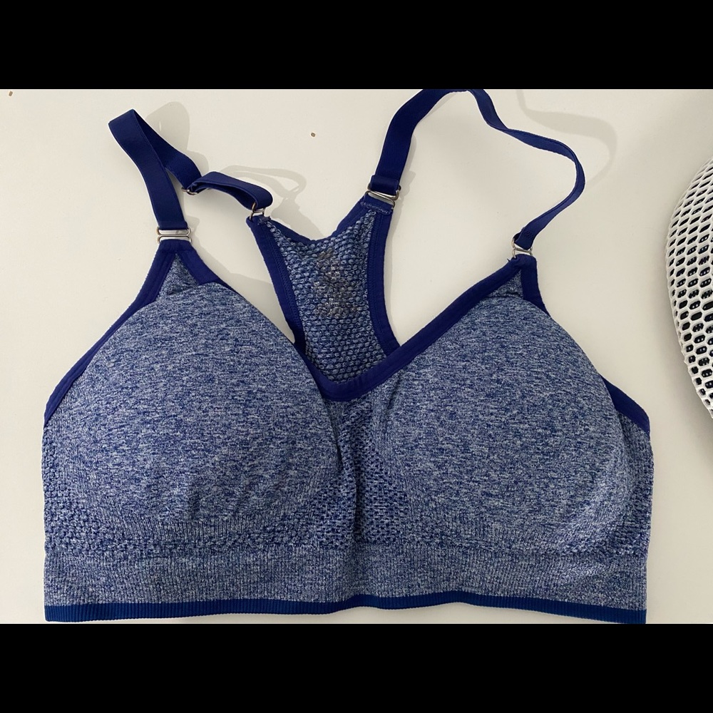 Dark blue sports bra